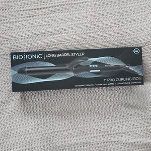 *NEW IN BOX* Bio Ionic Long Barrel Styler Curling Iron- 1  Inch
